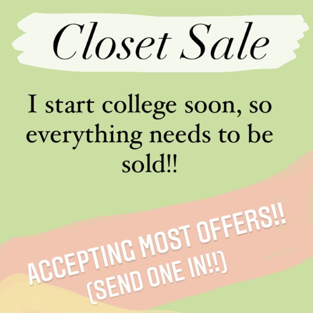 CLOSET SALE!! Check it out!